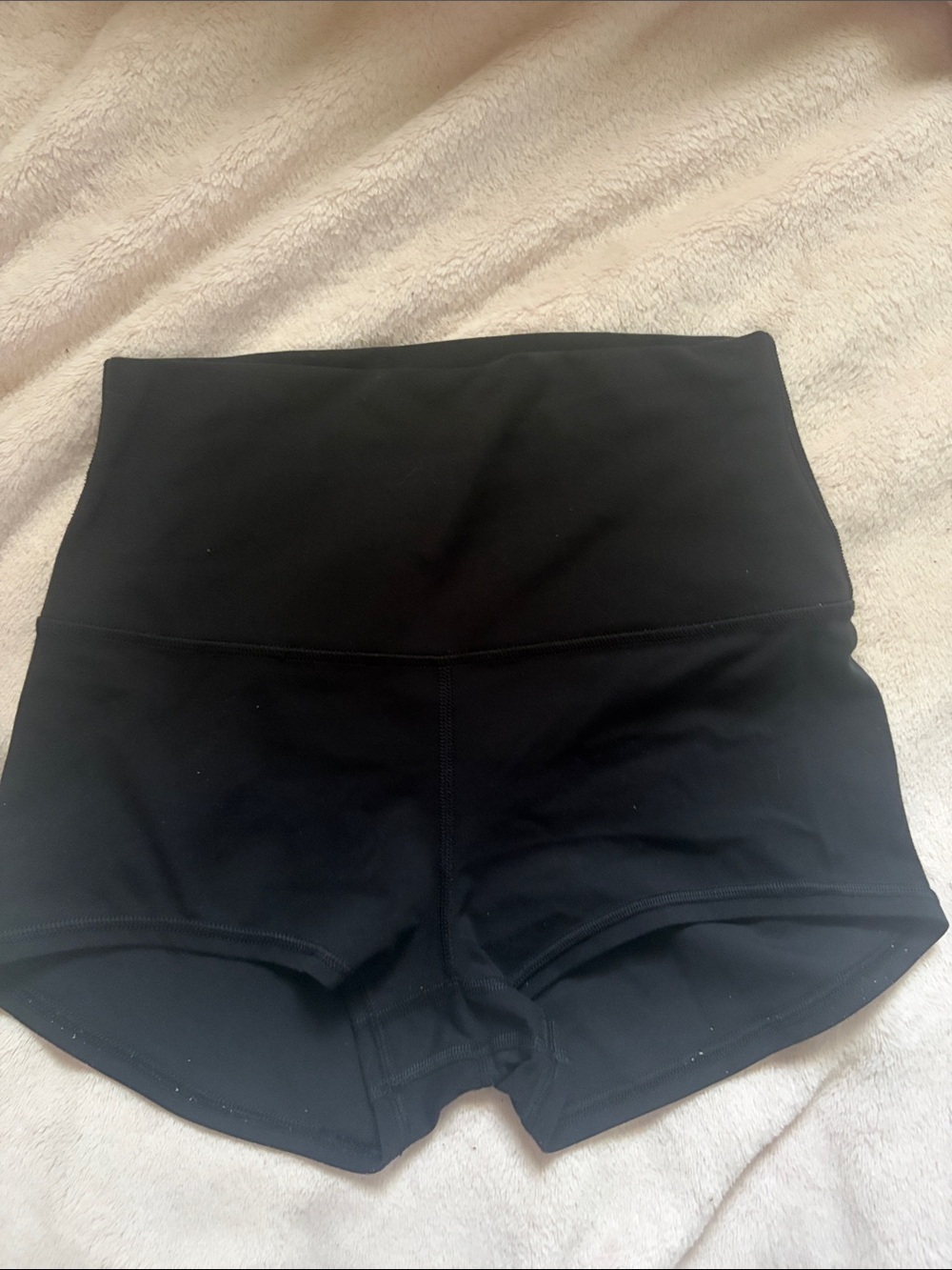 lululemon Black High-Rise Shorts.